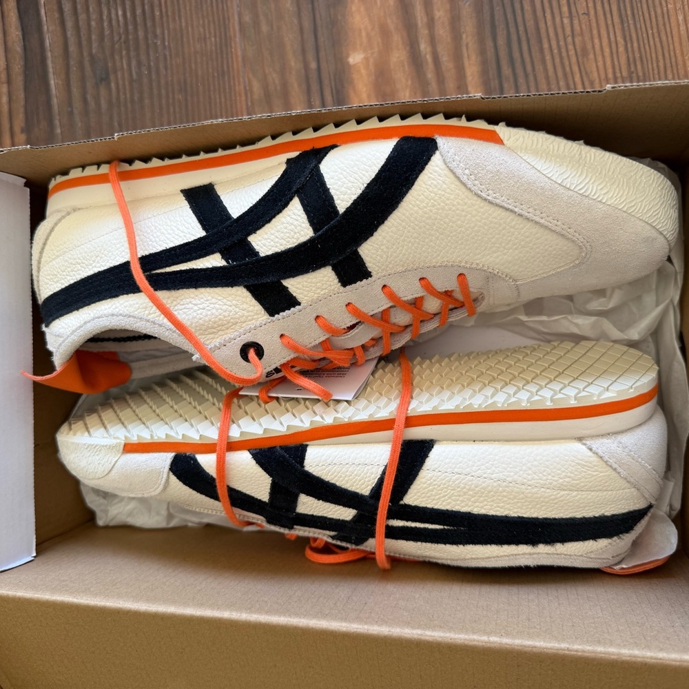 Onitsuka Tiger by Asics Cream and Black Sneakers